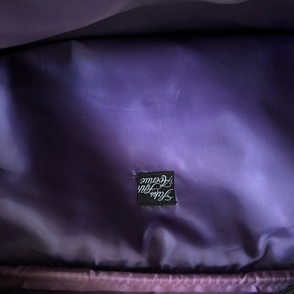 Saks Fifth Avenue Black Faux Leather Tote Bag Dual Handles Vintage - Picture 9 of 9